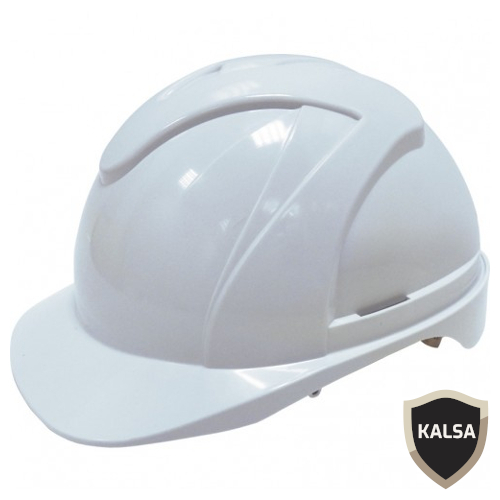 Tuffsafe TFF-957-1210K White ABS Vented Safety Helmet