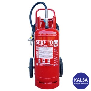 Servvo P 5000 ABC 90 Trolley ABC Dry Chemical Powder Fire Extinguisher