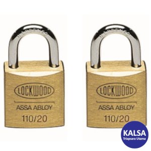 Lockwood 110/20/111/2DP Solid Brass 20 mm Security Padlock