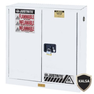 Justrite 893005 White Industrial Safety Cabinet