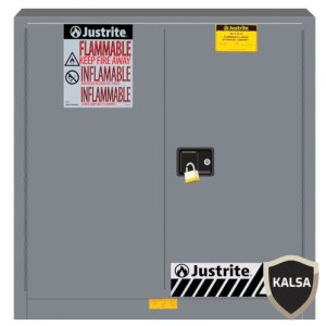 Justrite 893303 Gray Industrial Safety Cabinet