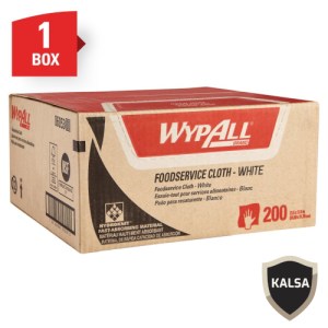 Kimberly Clark 06053 1/4 Fold WypAll Foodservice Cloths Reusable Wipes