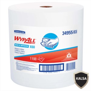 Kimberly Clark 34955 WypAll X60 Jumbo Roll Cloths Reusable Wipes