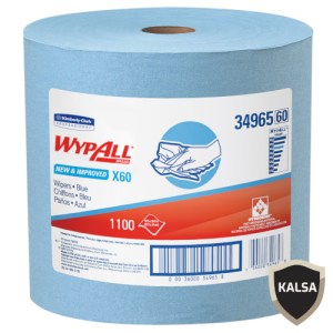 Kimberly Clark 34965 WypAll X60 Jumbo Roll Cloths Reusable Wipes