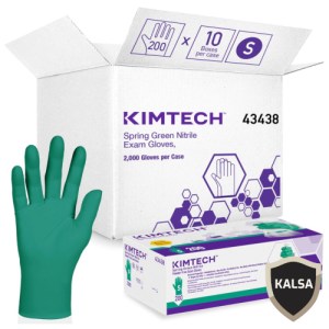 Kimberly Clark 43438 Size S (7) Kimtech Spring Green Nitrile Exam Glove
