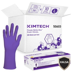 Kimberly Clark 50603 Size L (9) Kimtech Purple Nitrile-Xtra Exam Glove