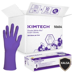 Kimberly Clark 50604 Size XL (10) Kimtech Purple Nitrile-Xtra Exam Glove