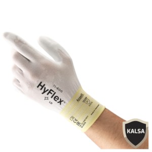 Ansell HyFlex 11-600 Palm Dipped Glove for Light and Delicate Application Glove