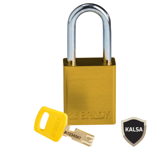 150288 Yellow Keyed Differently Safekey Aluminum Padlocks With Steel ...
