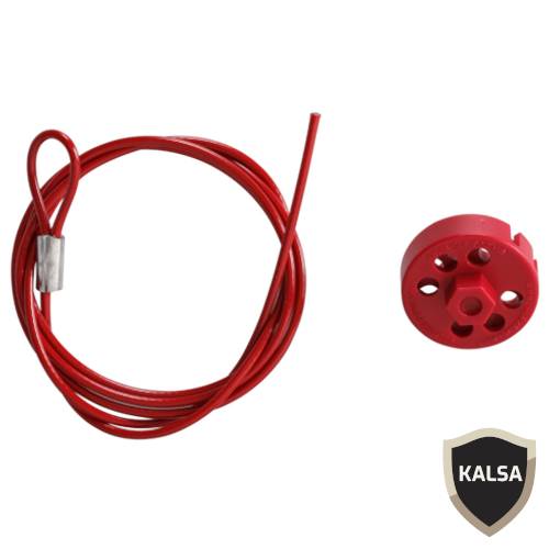225203 Red Pro-Lock Device With Cable Brady - PT. KALSA Triapsara Utama