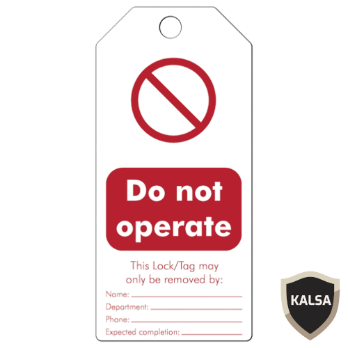 307665 Red On White Re-Writable Lockout Tags Brady - PT. KALSA ...
