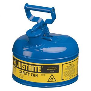 Justrite 7110300 Type I Blue Larger Capacity Trigger Safety Container
