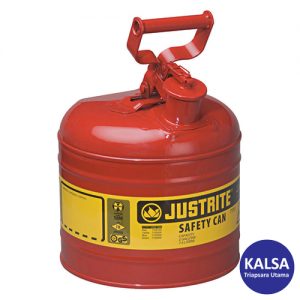 Justrite 7120100 Type I Red Larger Capacity Trigger Safety Container