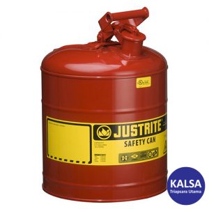 Justrite 7150100 Type I Red Larger Capacity Trigger Safety Container